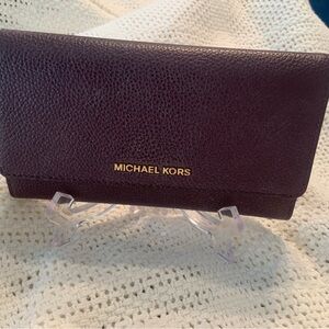 Michael Kors leather snap wallet